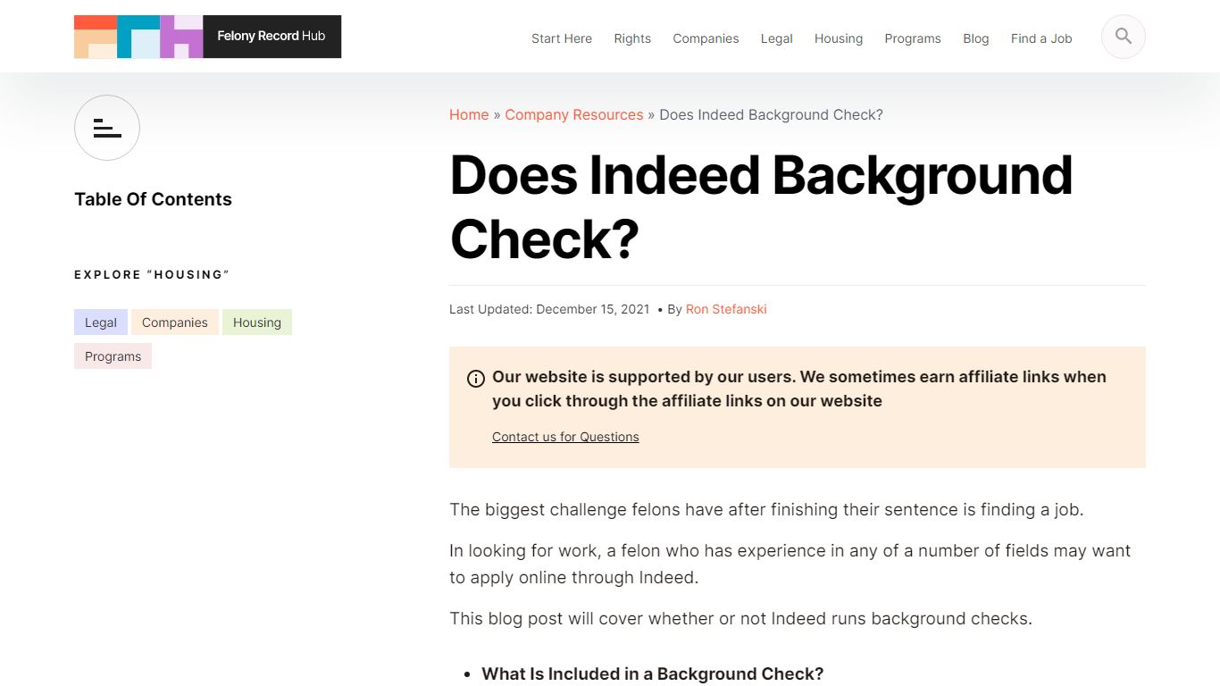 Does Indeed Background Check? | Felony Record Hub
